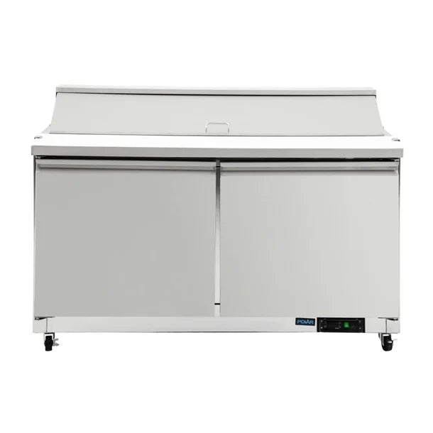 Polar U-Series 2 Door Prep Counter Fridge 527Ltr GD883-A