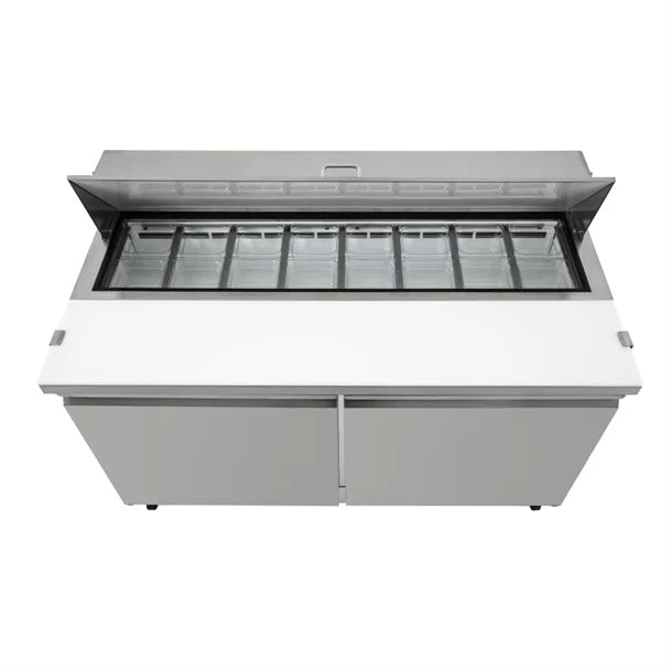 Polar U-Series 2 Door Prep Counter Fridge 527Ltr GD883-A