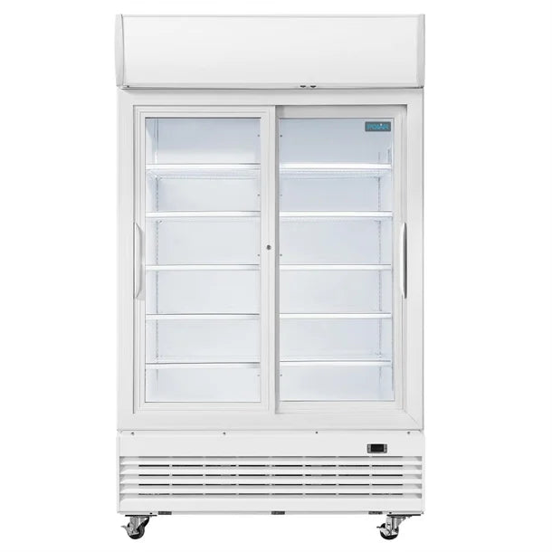 Polar G-Series Sliding Door Upright Display Fridge 950Ltr GE581-A