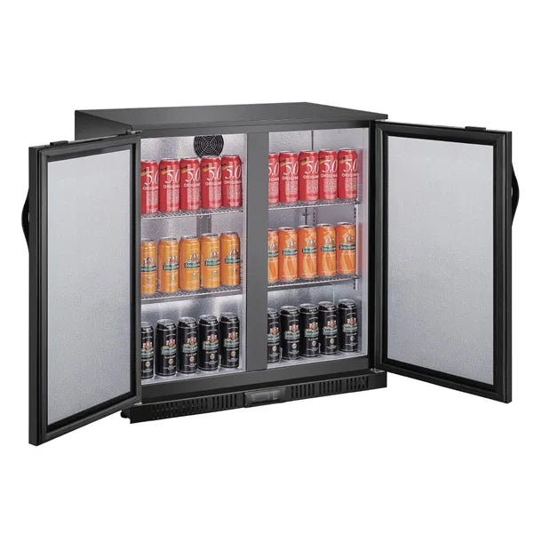 Polar G-series Double Door Back Bar Cooler Solid Door 198 Ltr GE998-A