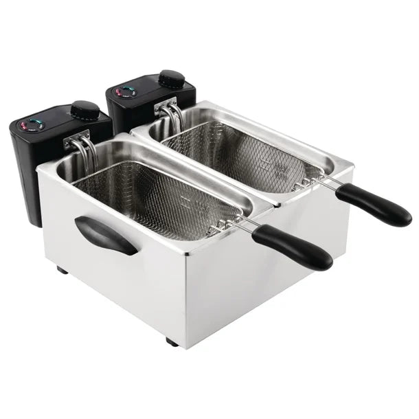 Caterlite Light Duty Twin Tank Twin Basket Electric Fryer GG199-A