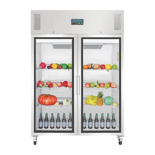 Polar GH219-A G-Series Gastro Display Glass Door Fridge 1200Ltr