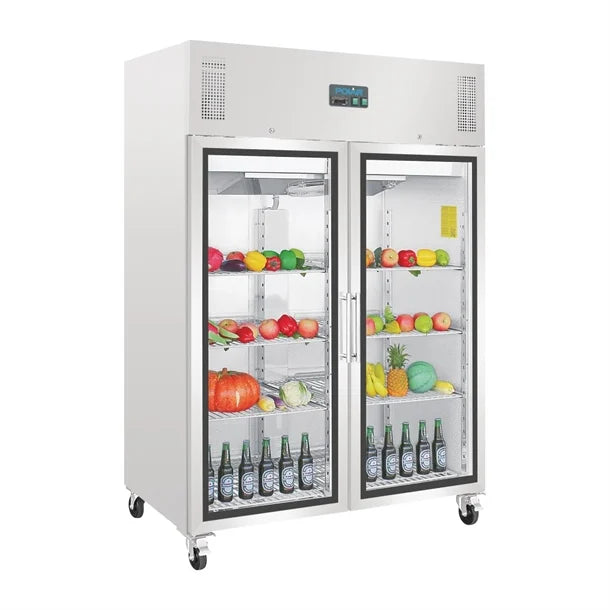 Polar GH219-A G-Series Gastro Display Glass Door Fridge 1200Ltr