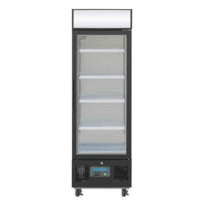 Polar G-Series 218Ltr Black Upright Single Display Fridge GH426-A