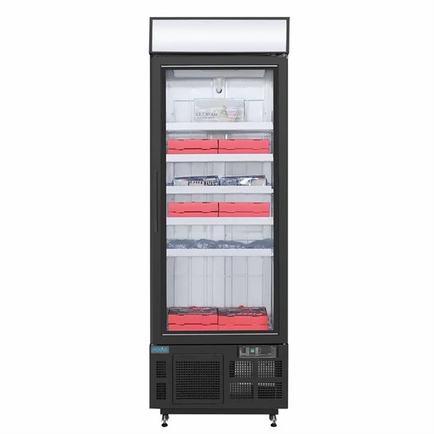 Polar G-Series Black Upright Display Freezer 412Ltr GH428-A