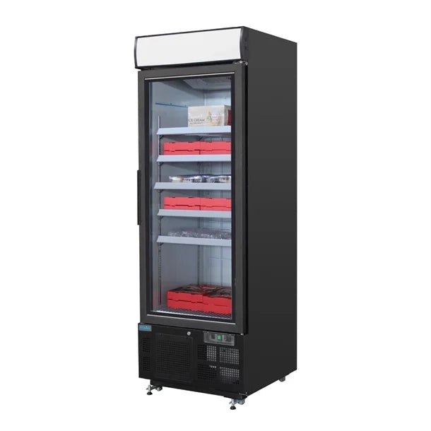 Polar G-Series Black Upright Display Freezer 412Ltr GH428-A