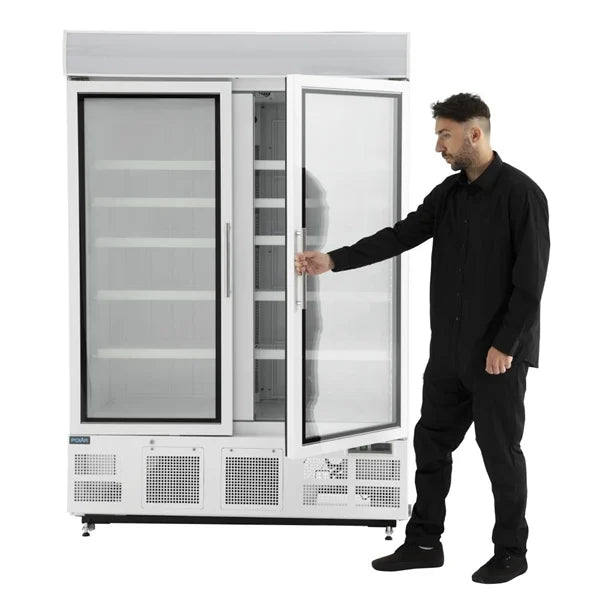 Polar GH507-A G-Series 2 Door Upright Display Freezer 920Ltr