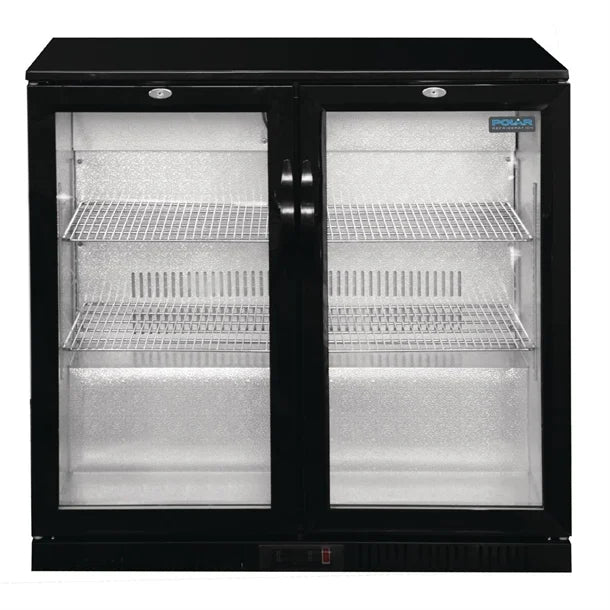 Polar G-Series Two Door Bar Cooler with Hinged Doors 208Ltr GL002-A