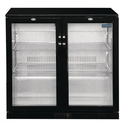 Polar G-Series Two Door Bar Cooler with Hinged Doors 208Ltr GL002-A