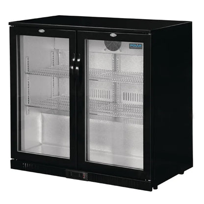 Polar G-Series Two Door Bar Cooler with Hinged Doors 208Ltr GL002-A