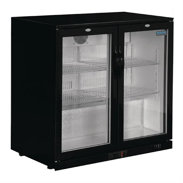 Polar G-Series Two Door Bar Cooler with Hinged Doors 208Ltr GL002-A