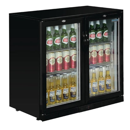 Polar G-Series Two Door Bar Cooler with Hinged Doors 208Ltr GL002-A