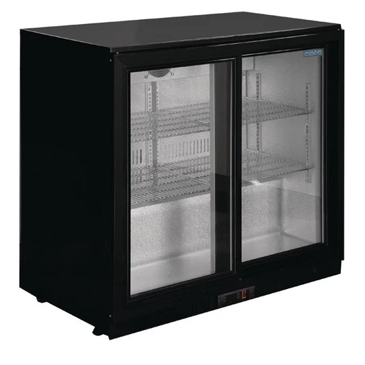 Polar G Series Counter Back Bar Cooler with Sliding Doors 208Ltr GL003-A