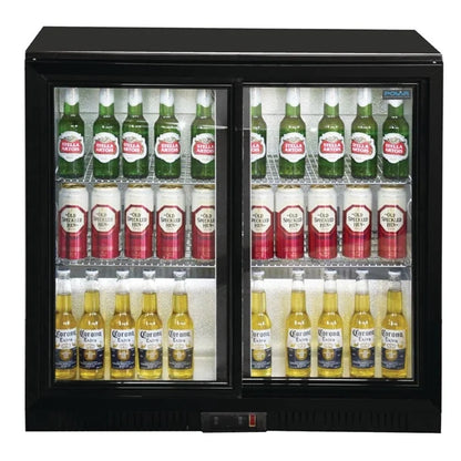 Polar G Series Counter Back Bar Cooler with Sliding Doors 208Ltr GL003-A