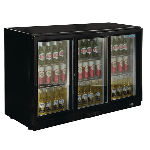 Polar G-Series 3 Door Back Bar Cooler with Sliding Doors 330Ltr GL006-A