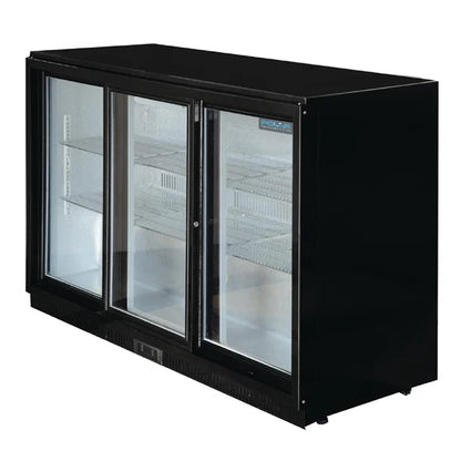 Polar G-Series 3 Door Back Bar Cooler with Sliding Doors 330Ltr GL006-A