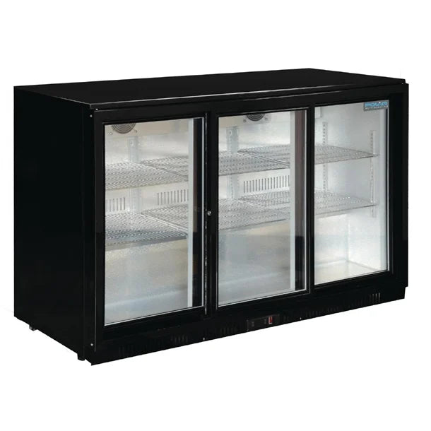 Polar G-Series 3 Door Back Bar Cooler with Sliding Doors 330Ltr GL006-A