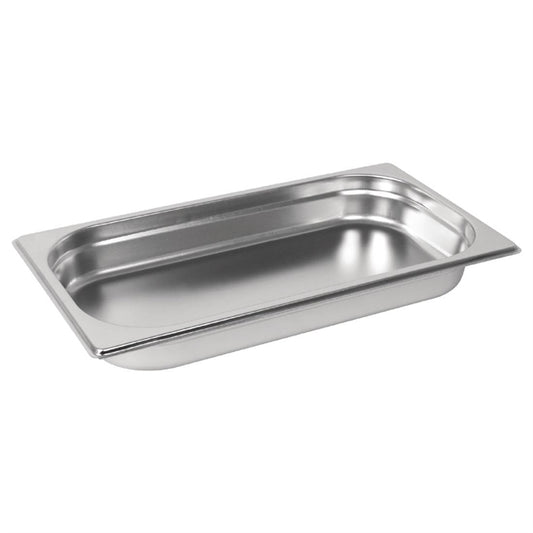 Stainless Steel 1/3 Gastronorm Pan 40mm Deep GM311-A