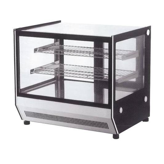 Counter top square 2 Shelves Glass cold food display - GN-1200RT