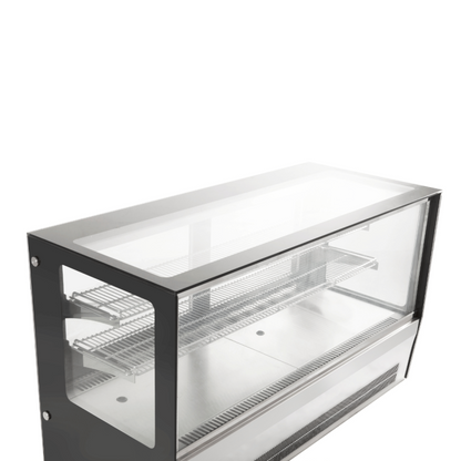 Counter top square 2 Shelves Glass cold food display - GN-1200RT