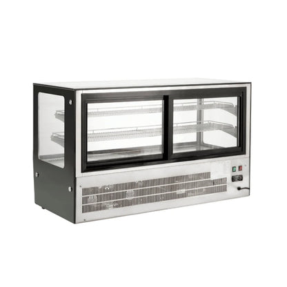 Counter top square 2 Shelves Glass cold food display - GN-1200RT