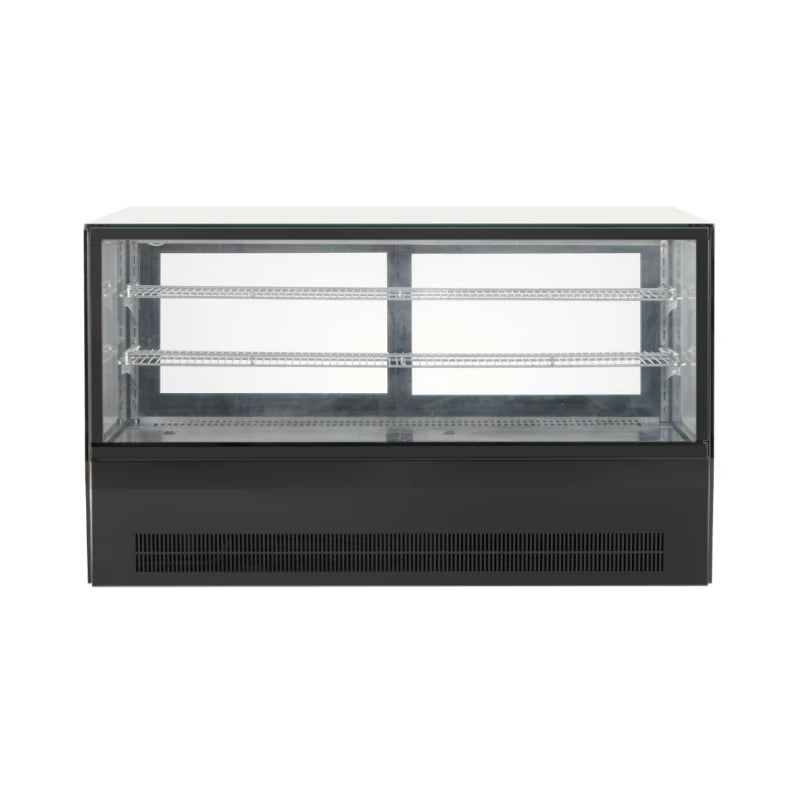 1200mm Squared Bench Top Food Showcase Fridge 190 Litre - BTS1200