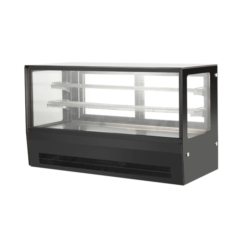 1200mm Squared Bench Top Food Showcase Fridge 190 Litre - BTS1200