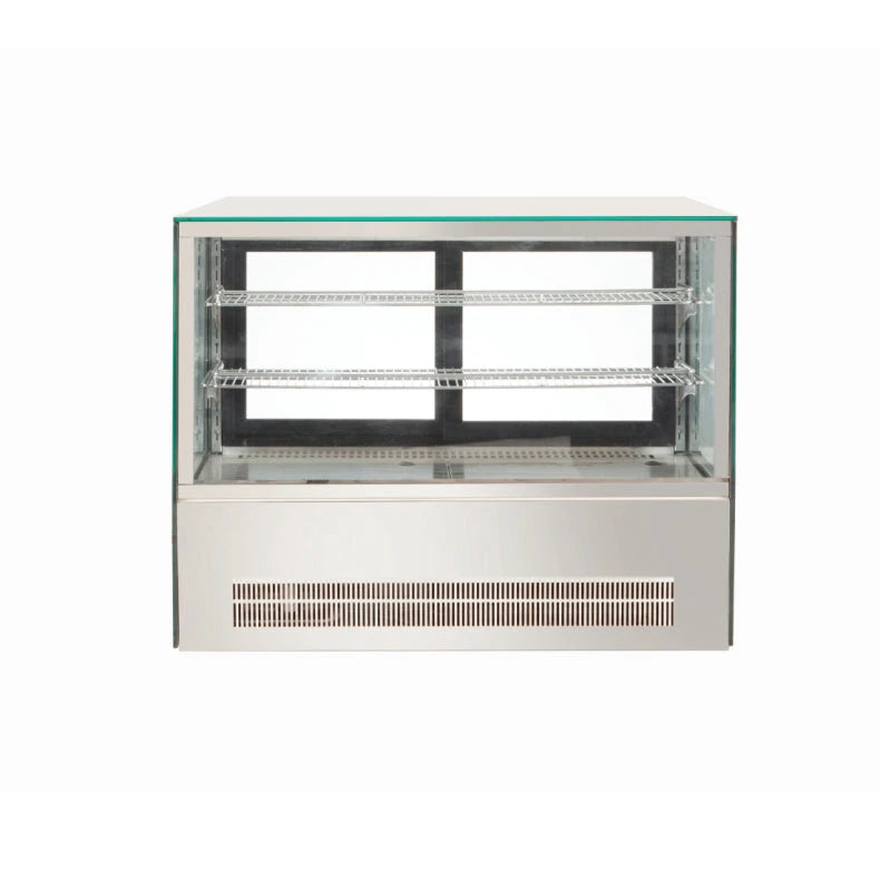 900mm Counter top square glass cold food display GN-900RT