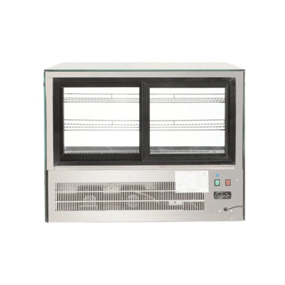 900mm Counter top square glass cold food display GN-900RT