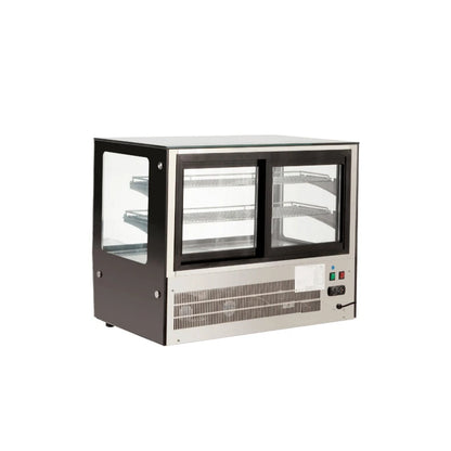 900mm Counter top square glass cold food display GN-900RT