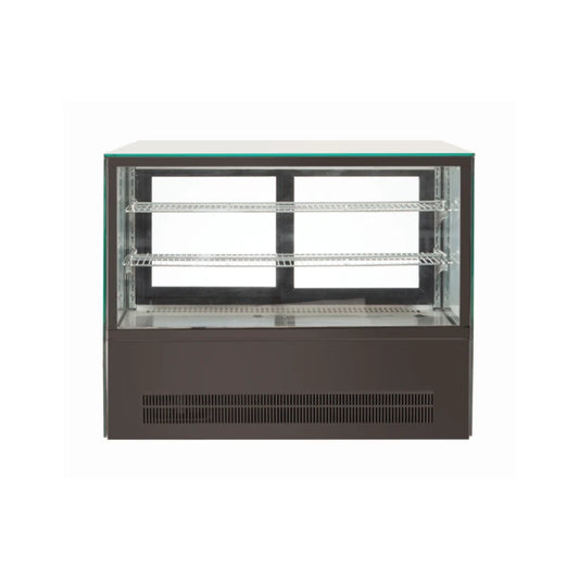 900mm Squared Bench Top Food Showcase Fridge 140 Litre - BTS900