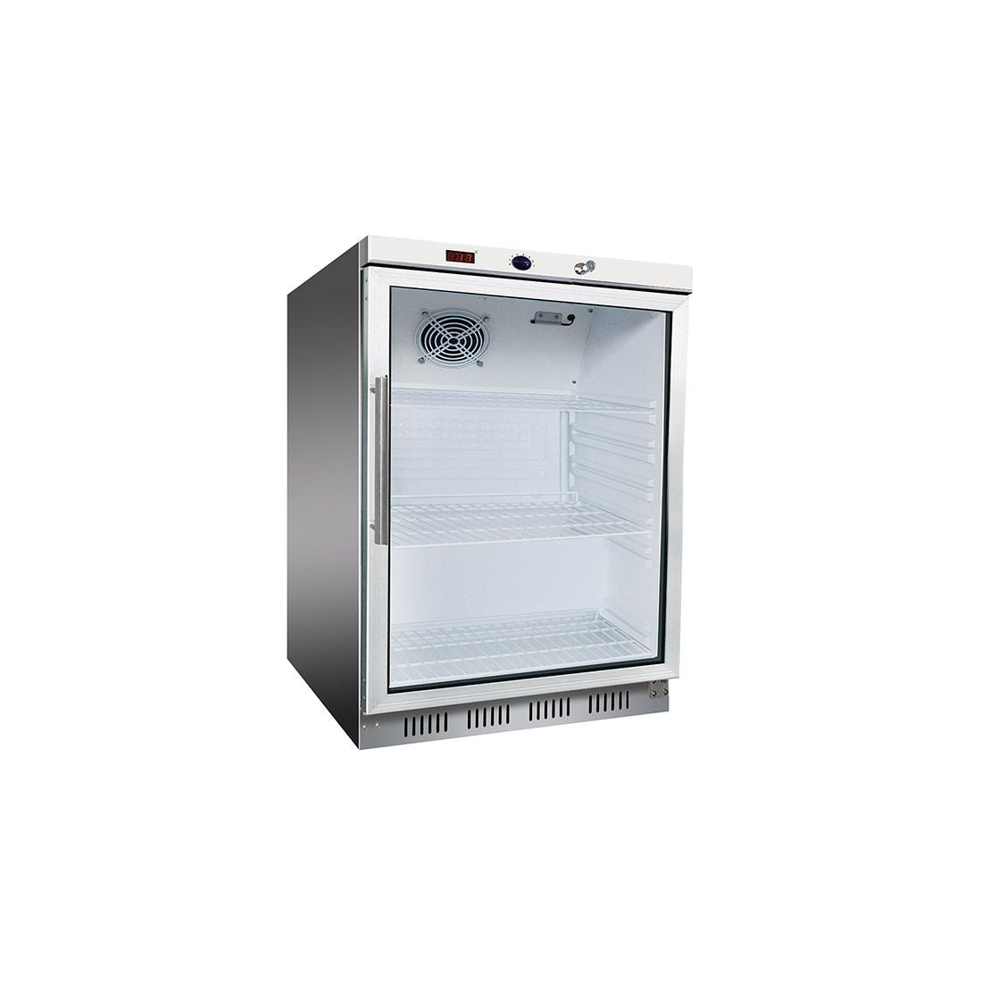 HR200G S/S Display Bar Fridge with Glass Door