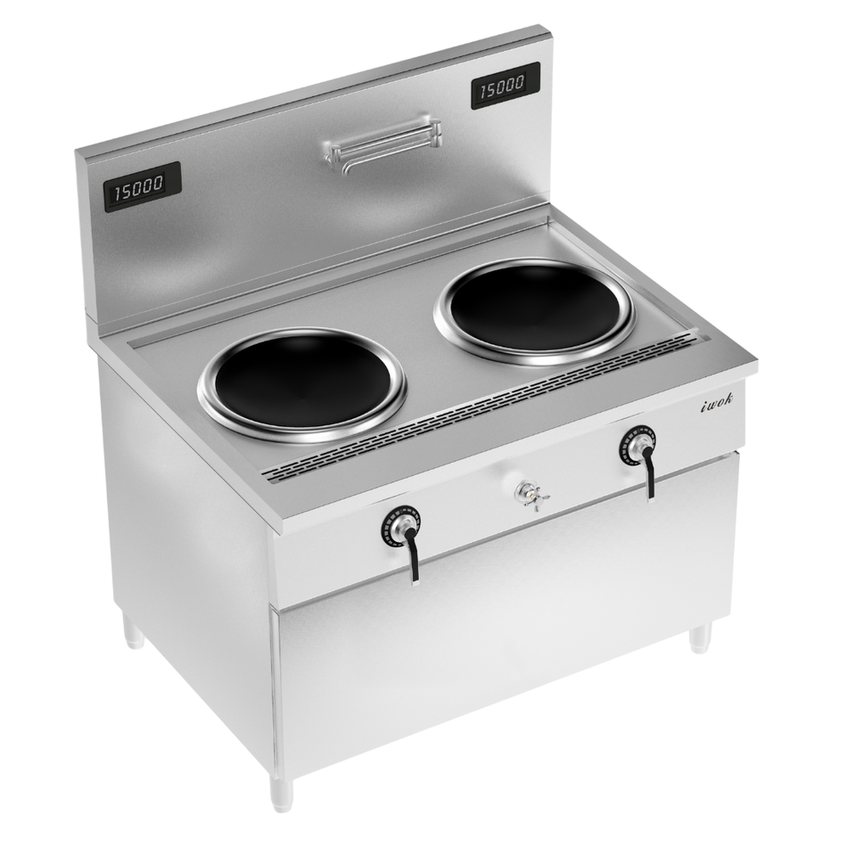 IWOK Commercial Induction Double Wok IWOK-2