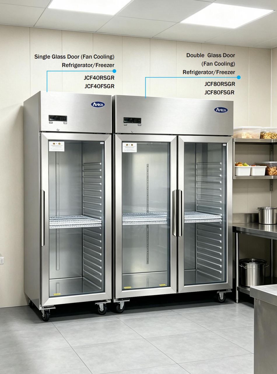 Atosa Single Door Glass Door Display Freezer JCF40FSGR