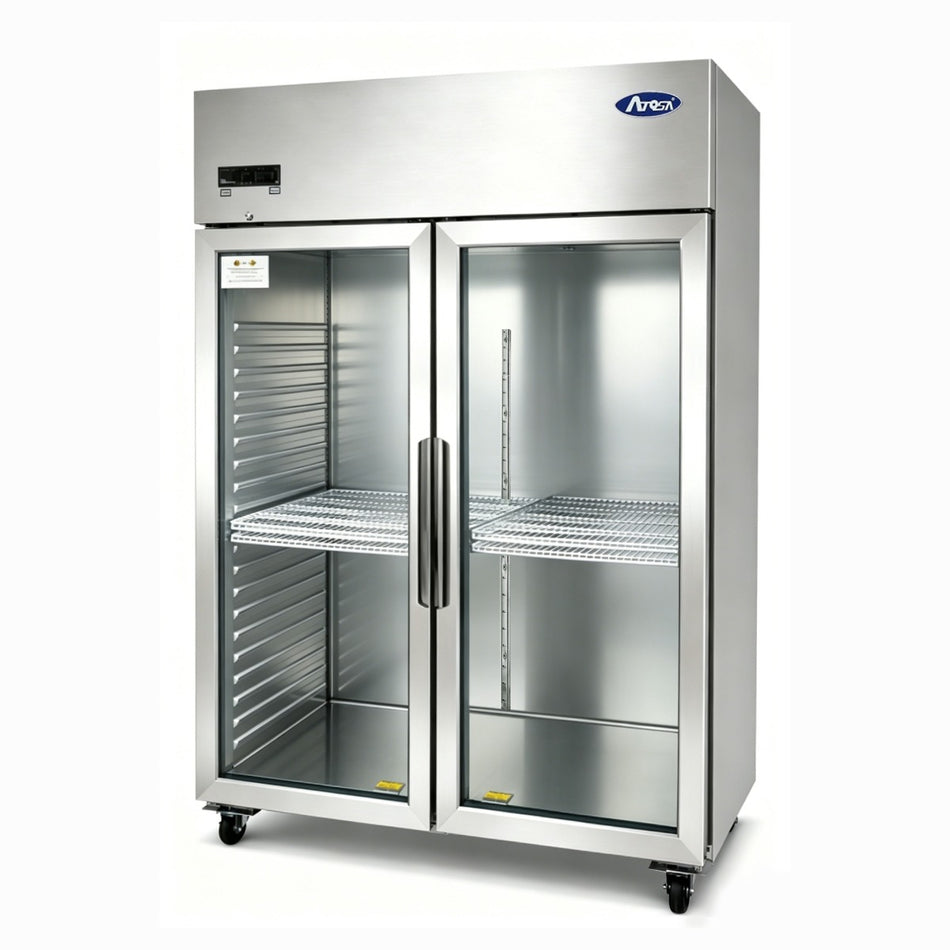 Atosa Double Door Glass Door Display Fridge JCF80RSGR