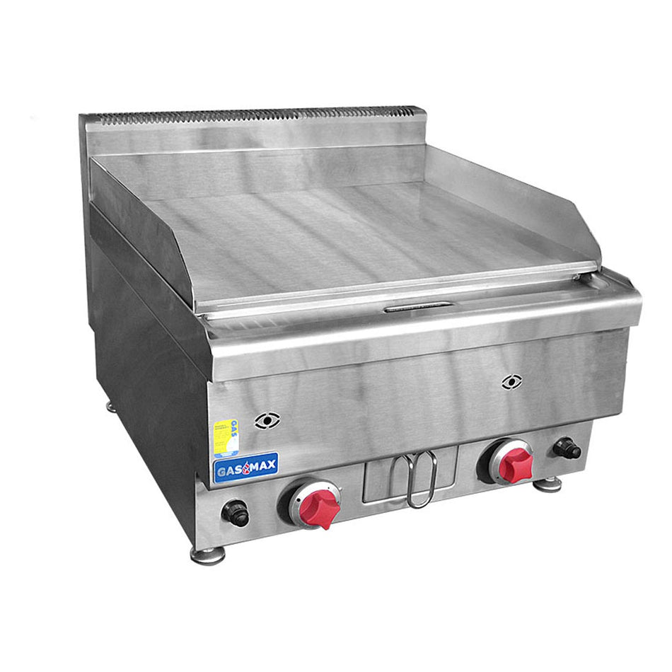 GASMAX Benchtop 2 Bunner Griddle 600mm - JUS-TRG60E