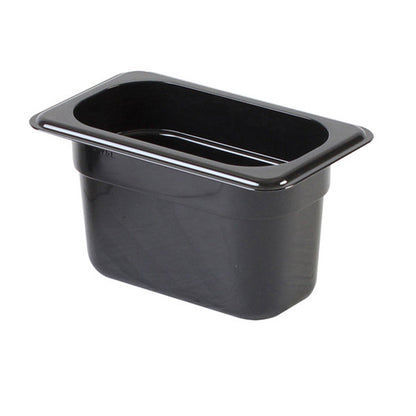 JW-P194B - Black Poly 1/9 x 100 mm Gastronorm Pan