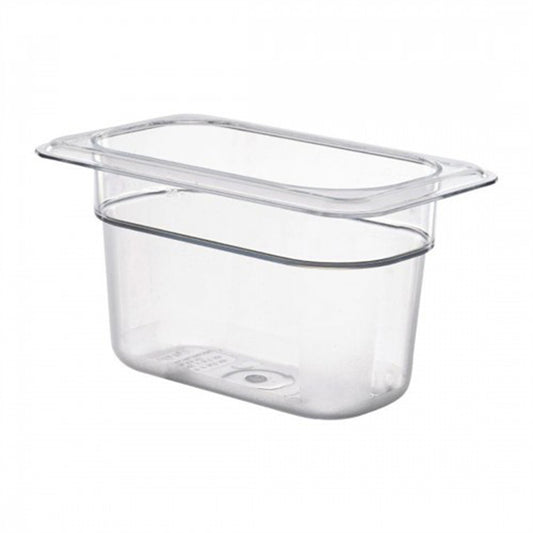 JW-P192 - Clear Poly 1/9 x 65 mm Gastronorm Pan