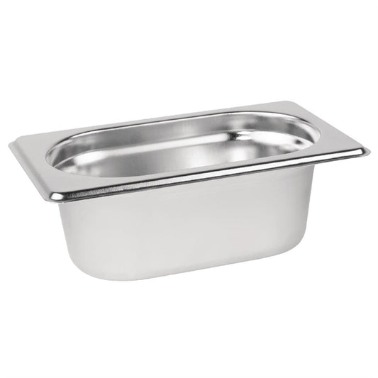 Stainless Steel 1/9 Gastronorm Pan 65mm Deep DN730