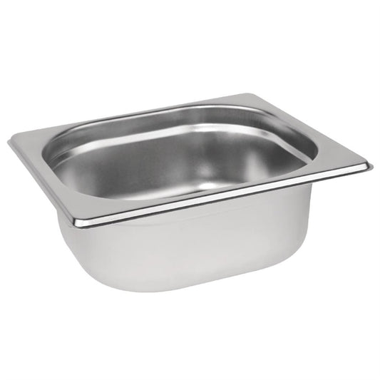 Stainless Steel 1/6 Gastronorm Pan 65mm Deep DN727