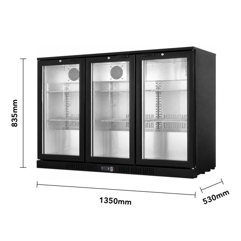 LG-330HC Under Bench Three Door Bar Cooler