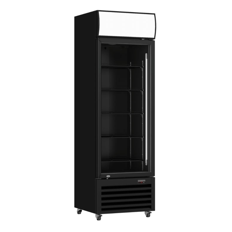 Thermaster Single Glass Door Colourbond Upright Drink Fridge LG-370BP