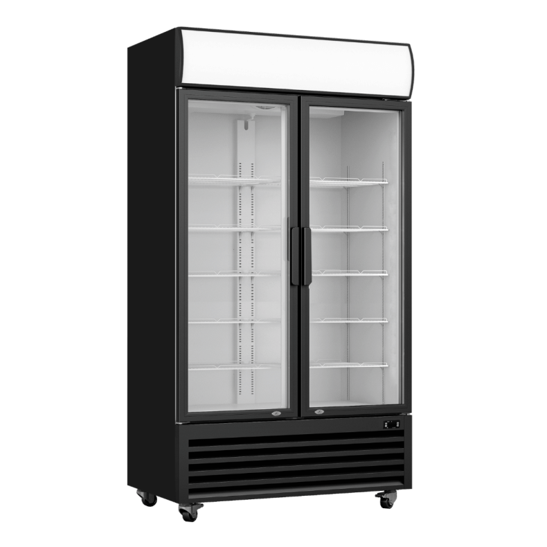 Thermaster 568L Double Glass Door Upright Fridge LG-580BP