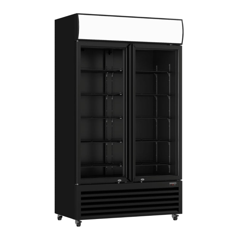 Thermaster Two Glass Door Colourbond Upright Drink Fridge LG-730BP