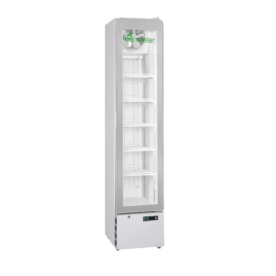 Thermaster Slimline 165L Single Glass Door Upright Display Freezer LG165FZ