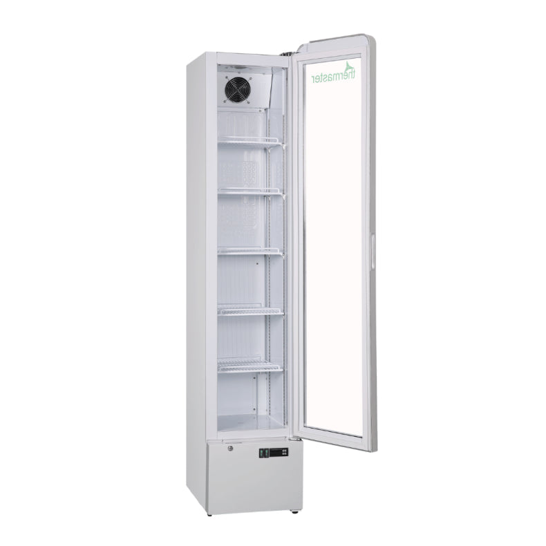 Thermaster Slimline Upright Glass Door Fridge LG166FA