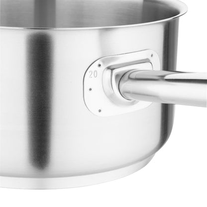 Vogue Stainless Steel Saucepan 200mm M944