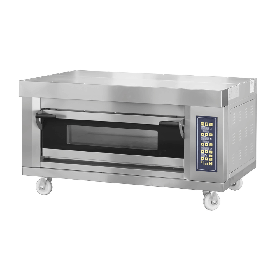 Bakermax Stackable Electric Deck Bakery Oven with steam- ME2ST-1D