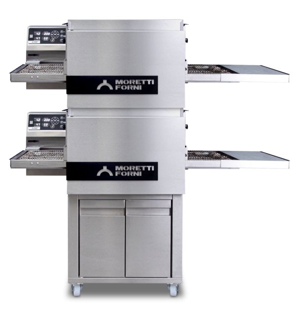 Moretti Forni T64E/2 SC Double Chamber Electric Conveyor Oven w/support