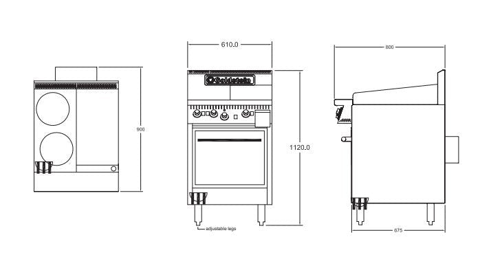 Goldstein PEC2S12G20 Cooktop w/ 2 Solid Plates